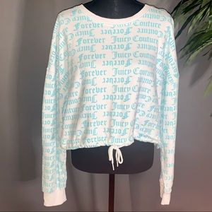 Y2K Juicy Couture x Forever 21 White Fleece Pullover